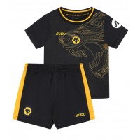 Camiseta Wolves Matheus Cunha #10 Segunda Equipación Replica 2024-25 para niños mangas cortas (+ Pantalones cortos)